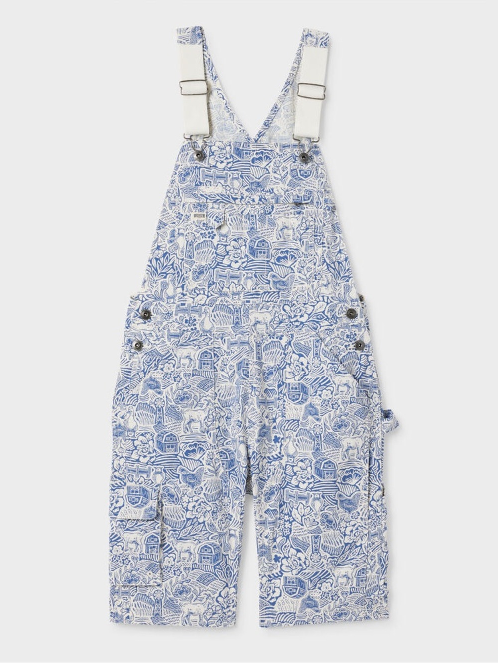 Duluth trading farmhouse toile short overalls